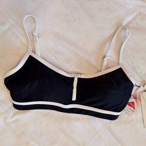 CALIA Black & White Bikini Top w Pads
